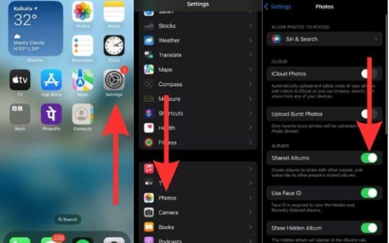 Turn On Shared Albums