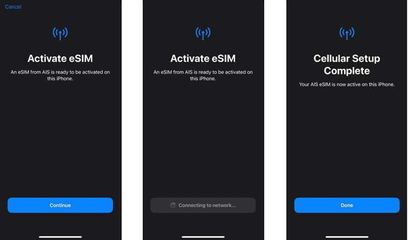在新 iPhone 上激活 eSIM