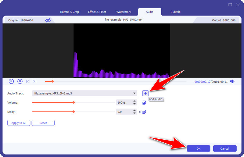 Upload audio en sla op