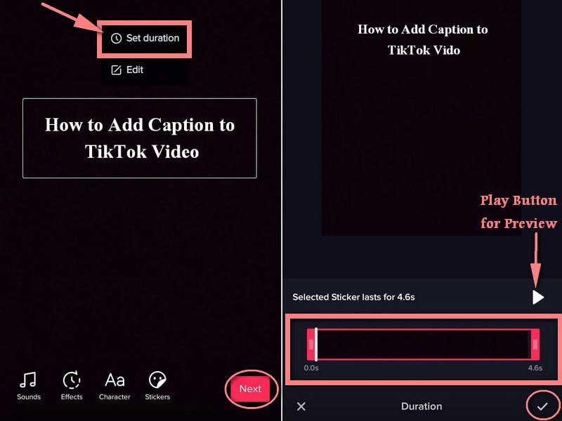 Duration Text
