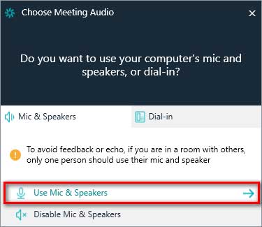 Choose Audio