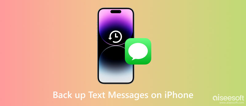 Eseguire il backup dei messaggi di testo su iPhone