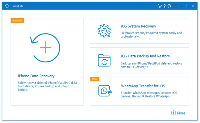 iOS-interface voor gegevensback-up en -herstel