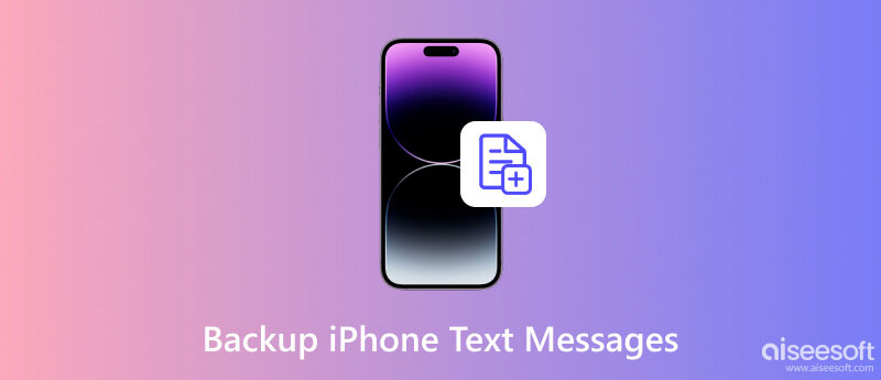 Zálohujte textovou zprávu na iPhone