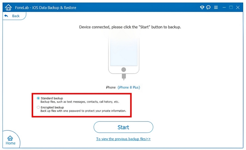 Choose IOS Data Backup