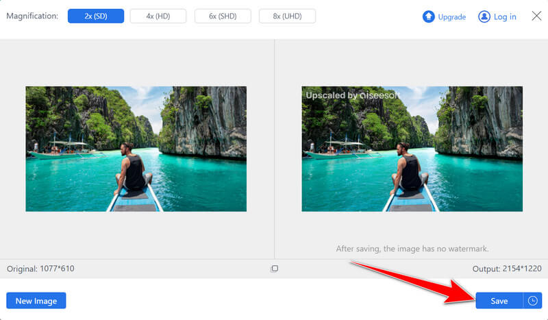 Save Upscaled Image