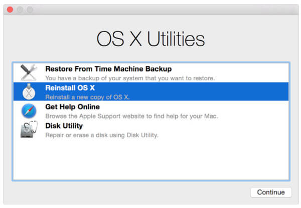 Recover Mode v systému Mac