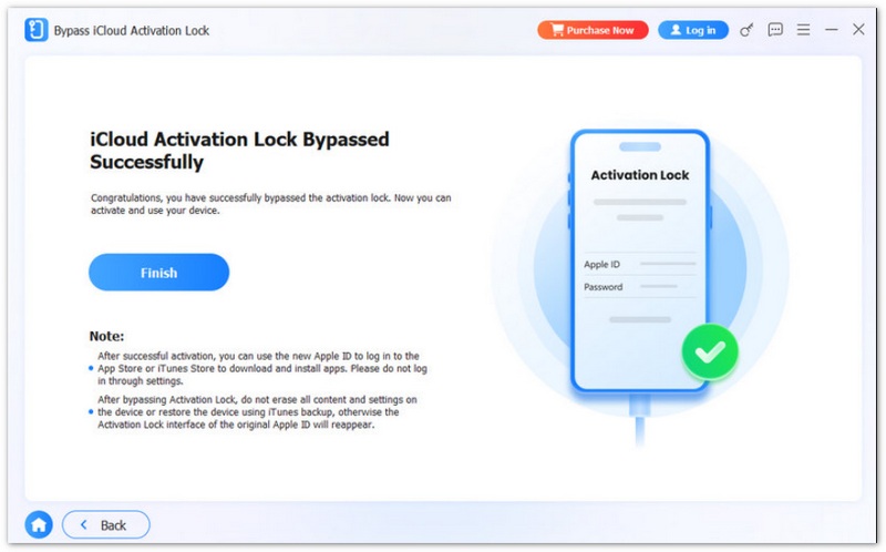 iCloud 잠금 해제 성공