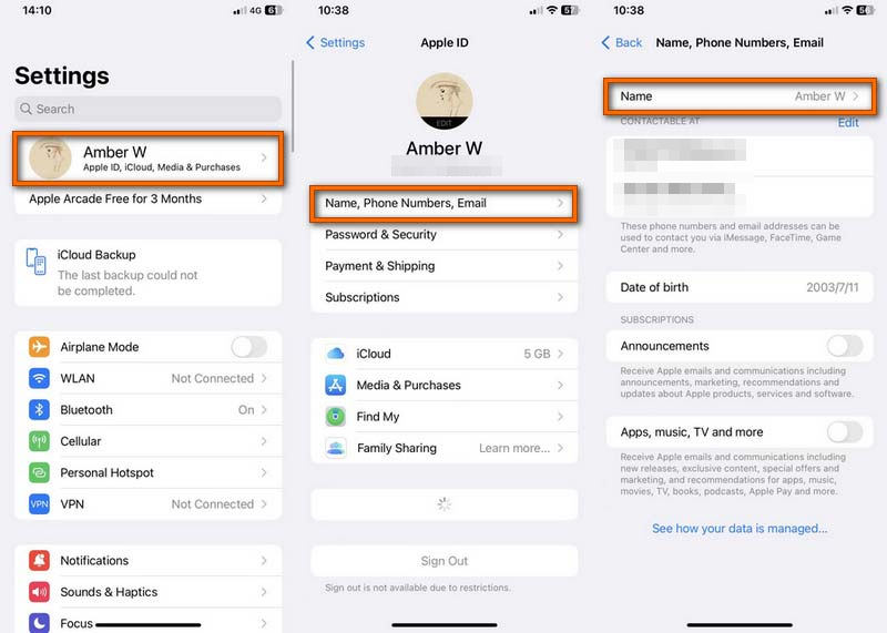 Wijzig leeftijd op Apple ID iPhone