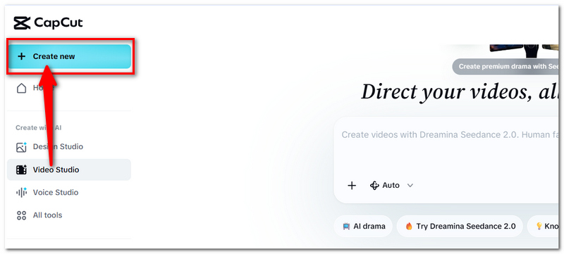 Create New Project