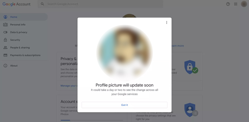 Change Google Meet Profile Picture Through Google Account