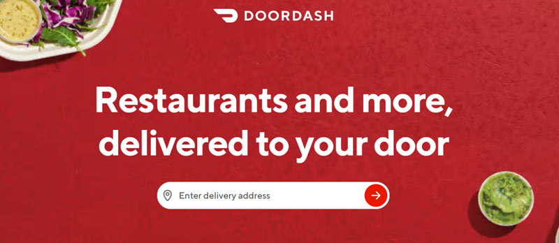 Ange leveransadress på DoorDash