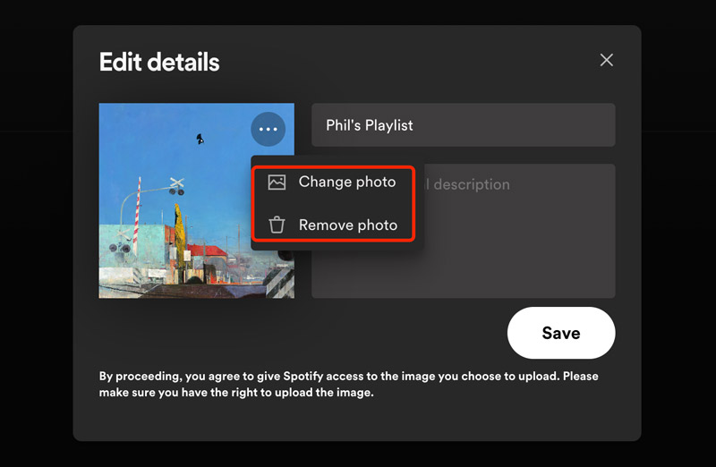 Change Remove Spotify Playlist Picture