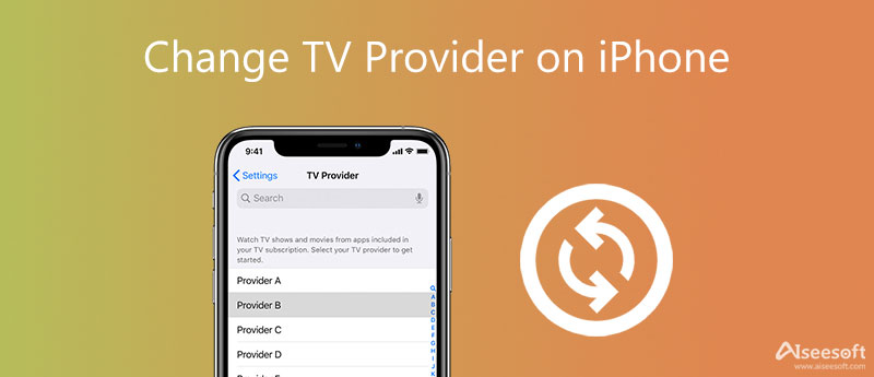 Změňte poskytovatele TV na iPhone