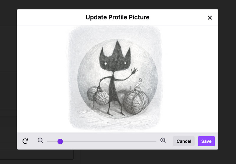 Rediger og oppdater Twitch-profilbilde