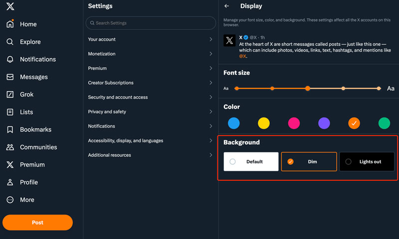 Twitter Arka Plan Rengini Değiştir