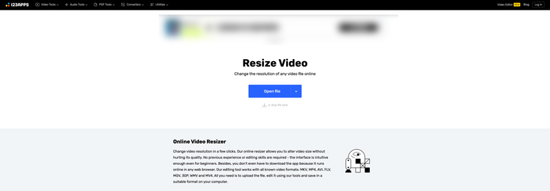 123APPS Online Video Resizer