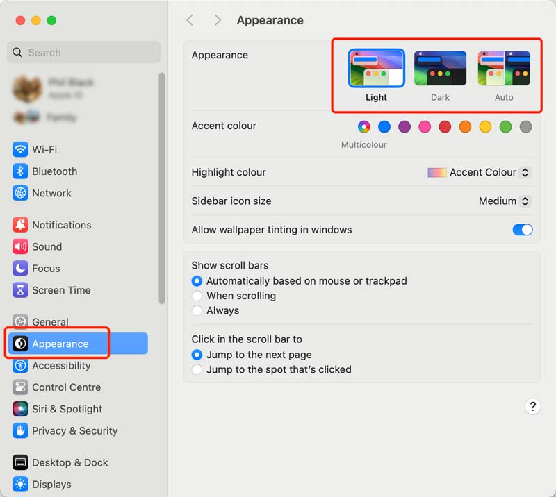 Change Mac Appearance Color