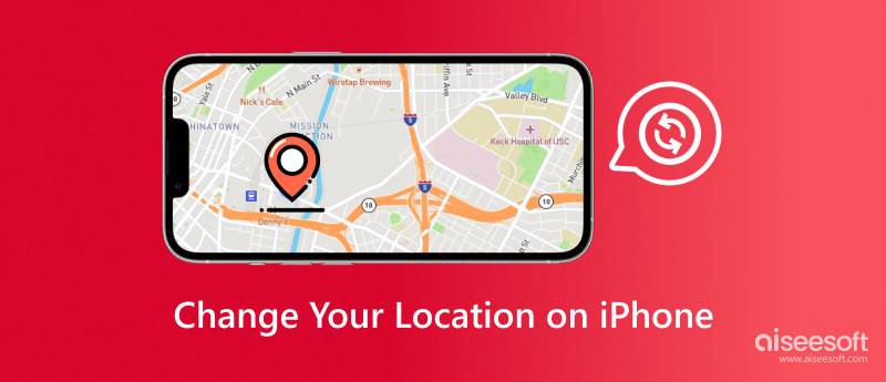 Skift din placering på iPhone