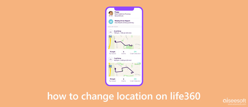 Измените свое местоположение в Life360