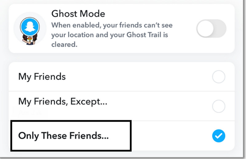 Choose Specific Friends Fake Location on Snap Map