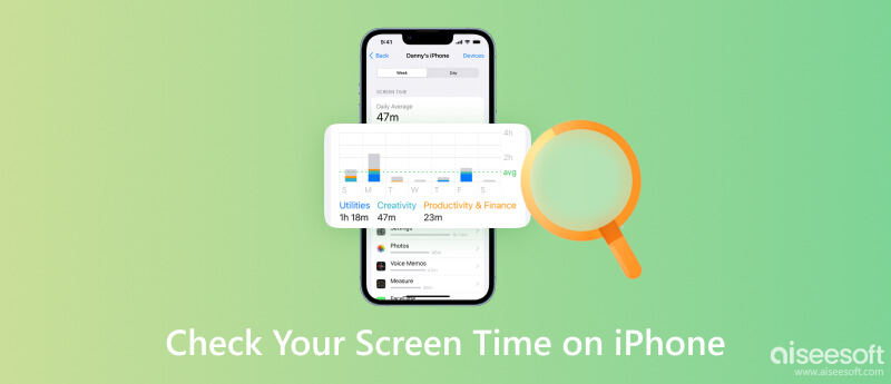 Sjekk skjermtiden din på iPhone