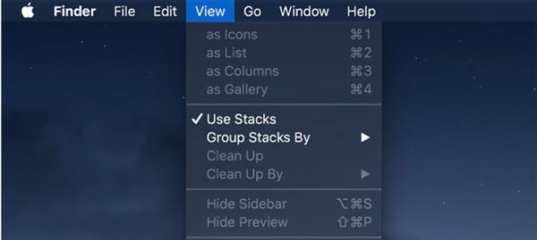 Brug stakke til at rydde op på Mac Desktop