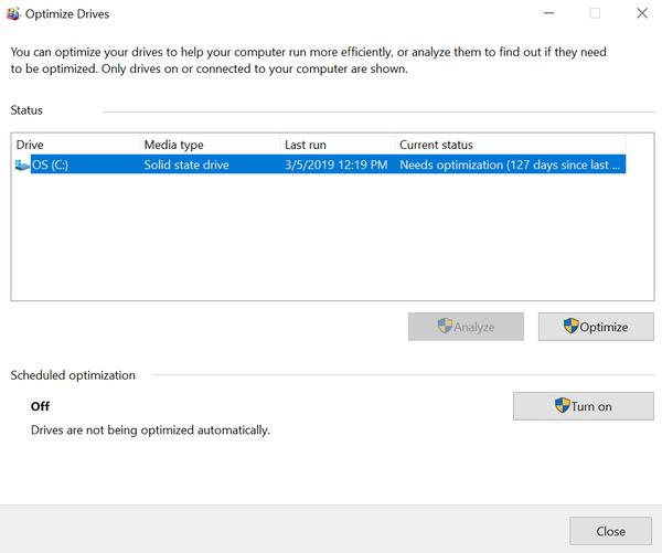 Optimise Drives