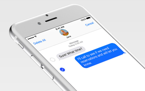 Jasná historie imessage
