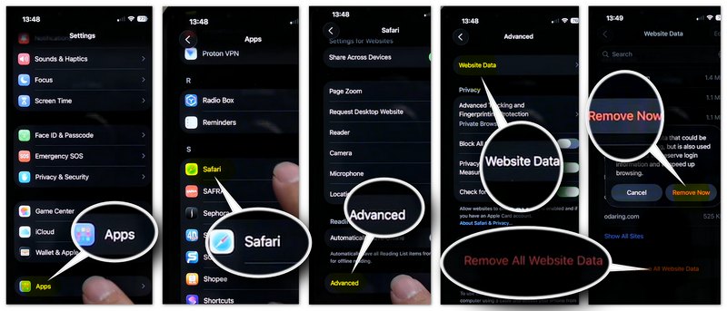 Remove All Website Data