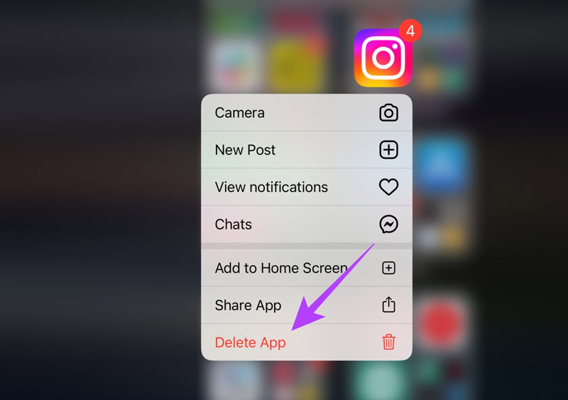在 iPhone 上刪除 Instagram 應用程式
