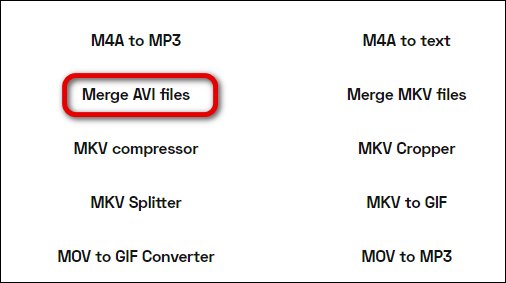 Slå samman AVI-filer i Flixier
