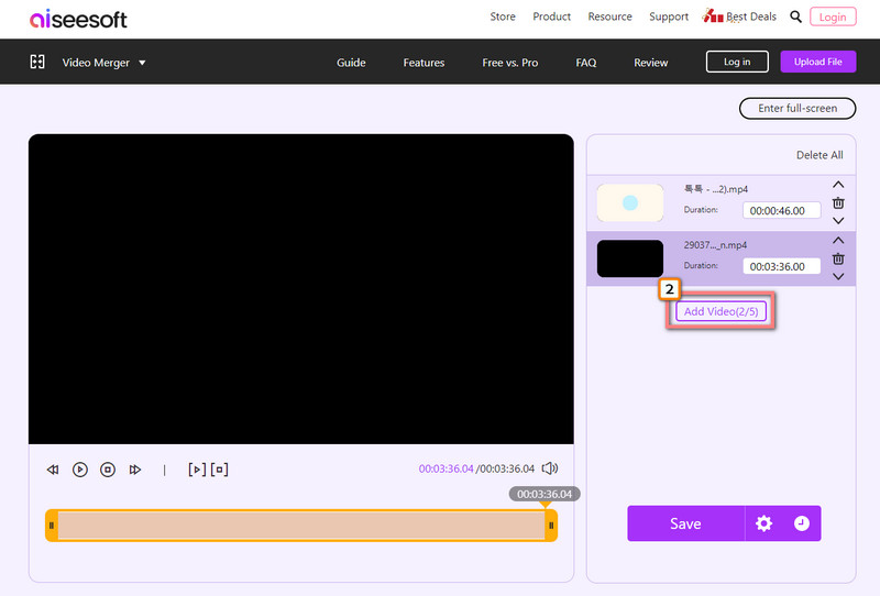 Add Video to Merge