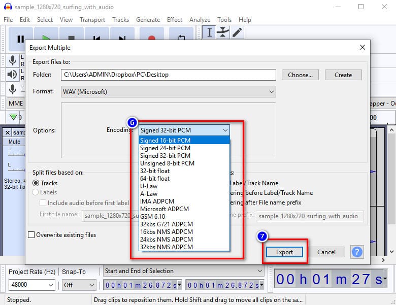 Compress And Export