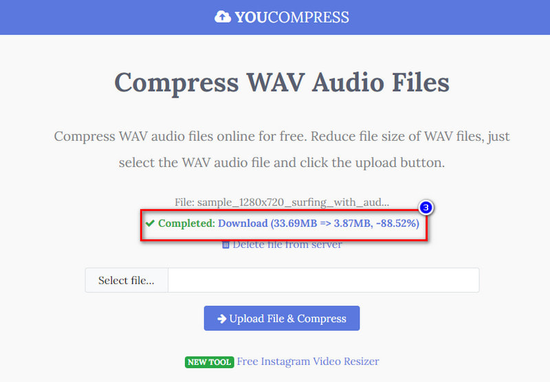 Download Compressed WAV