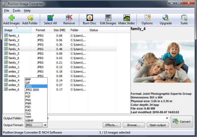 Pixillion Image Converter Software