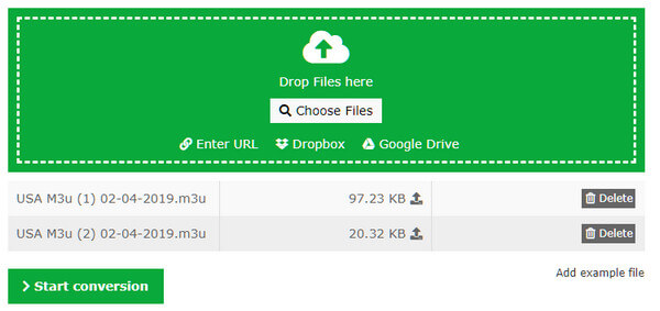 m3u file conversion