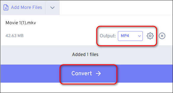 Convert to MP4