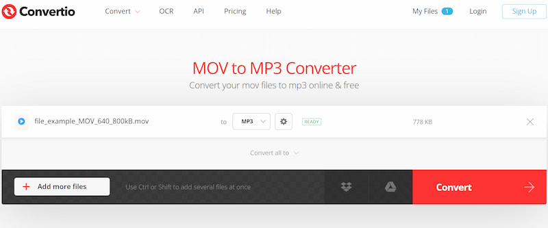 Convertio Interface