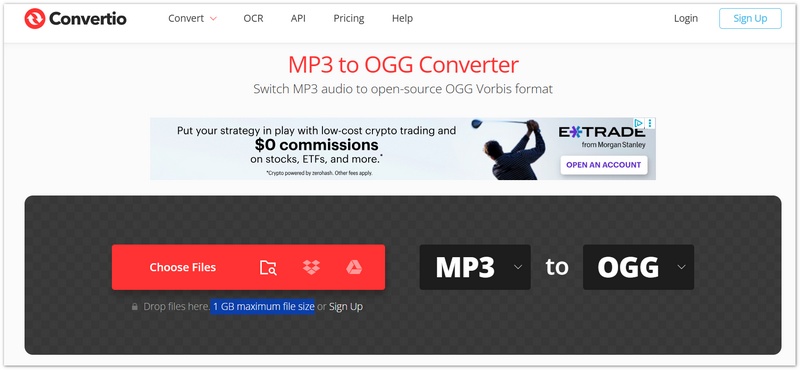 Convertio MP3 Files Upload