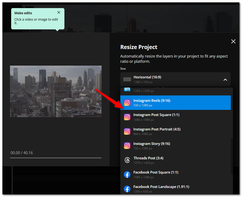Select Aspect Ratio Post
