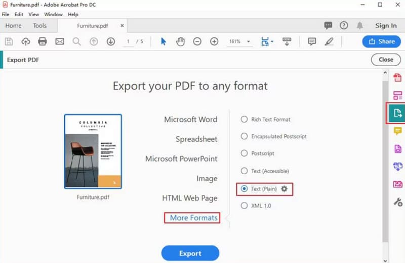 Acrobat Choose Txt