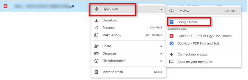 Open Google Docs
