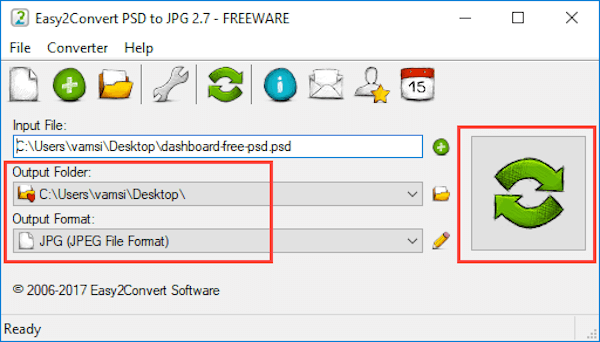 Easy2Convert PSD в JPG