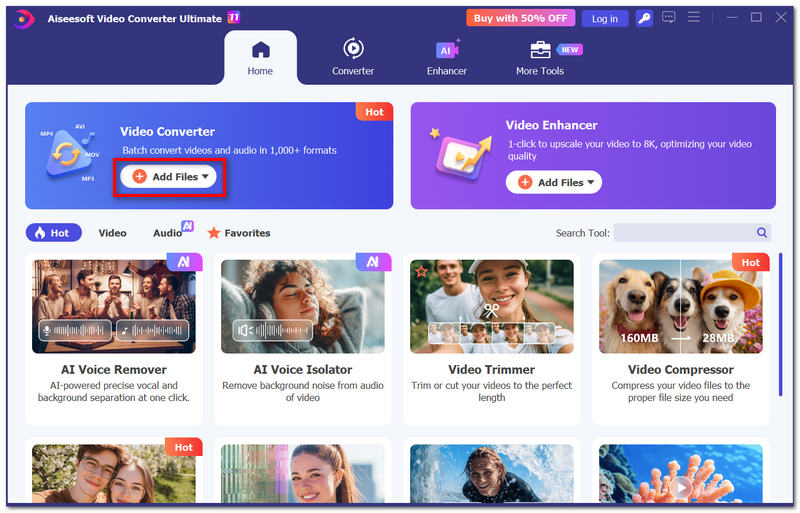 Click Add Files