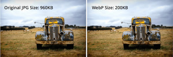 Webp εναντίον jpg
