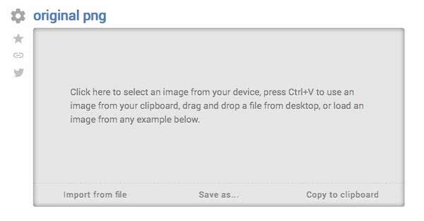 Import png to onlinepngtools