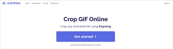 Przytnij wideo do GIF online