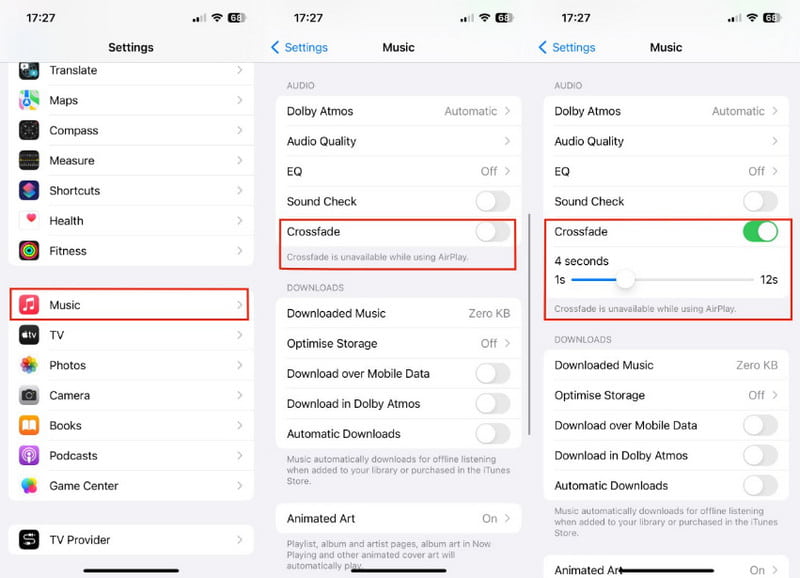 How to Crossfade on iPhone Set Up