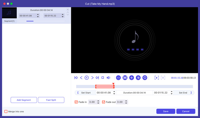 Knip MP3-nummer Mac VCU